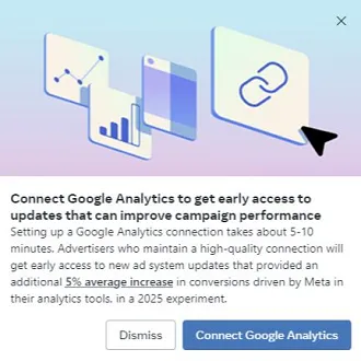 Read more about the article Meta Invites More Advertisers To Link Their Google Analytics Account